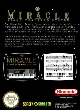 Miracle Piano Teaching System, The (France) box cover back